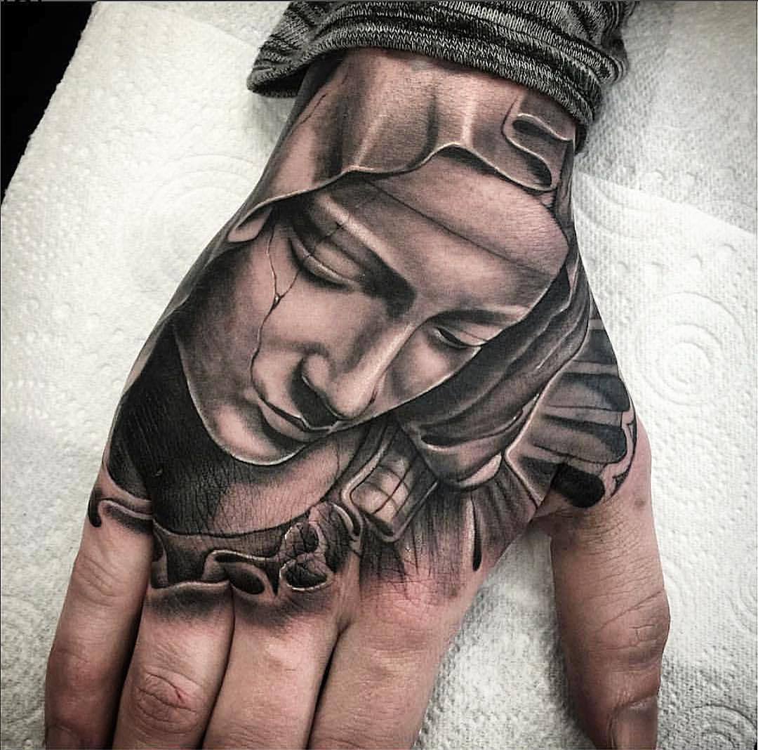 Share 63 Crying Virgin Mary Tattoo Best In Cdgdbentre