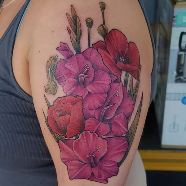 Share 85 August Flower Tattoo Latest In Coedo Com Vn