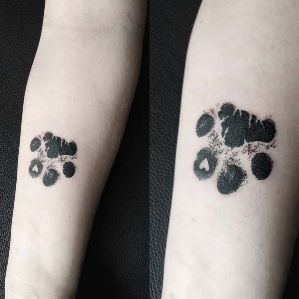 Share More Than 53 Cat Paw Print Tattoo Best In Cdgdbentre