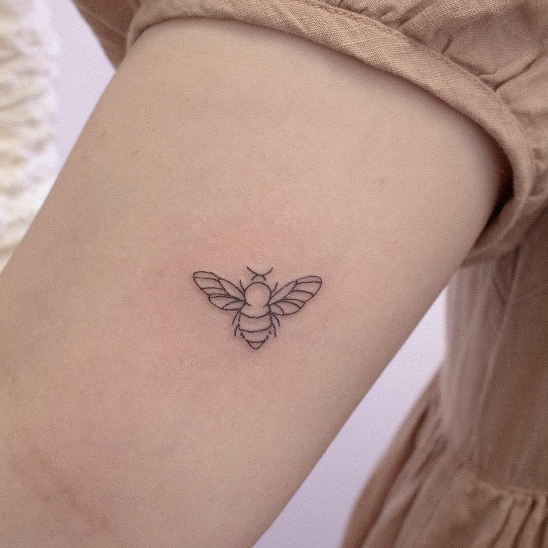 7 Charming Simple Cute Bee Tattoo Ideas