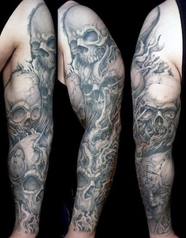 5 Stunning Skull Tattoo Sleeve Design Ideas