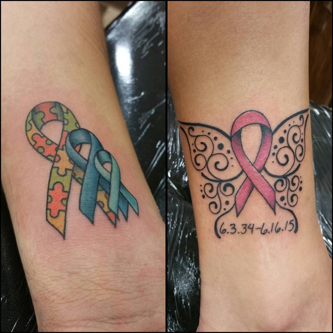 Small Breast Cancer Ribbon Tattoo Ideas For Wrist Tattoo Artist