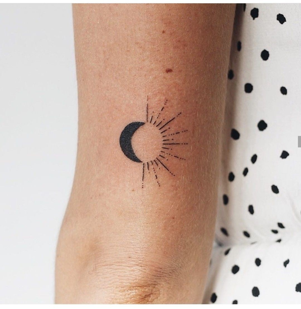 Small Sun Moon Tattoo Ideas You'll Love