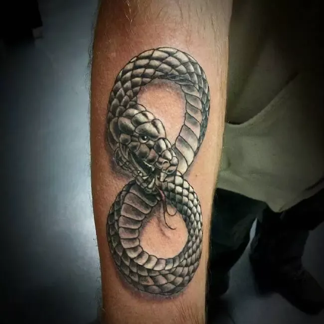 Snake Eating Itself Tattoo Meaning