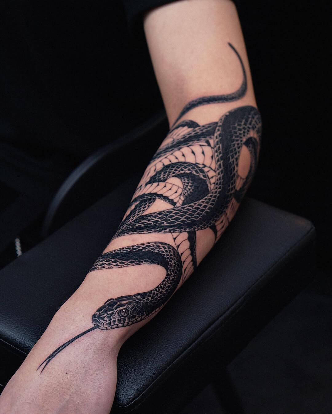 5 Captivating Snake Tattoo Arm Wrap Ideas