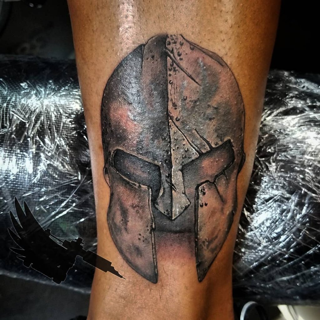 Spartan Helmet Best Tattoo Design Ideas