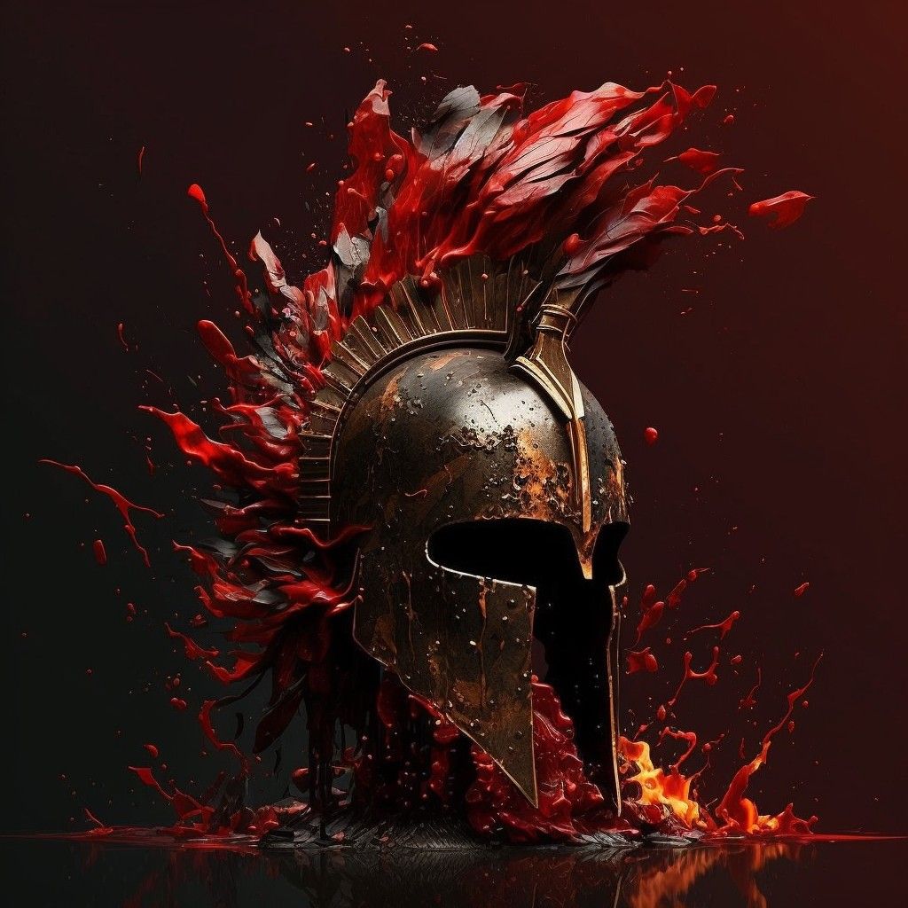 Spartan Helmet I Was Having Some Experiments With Colours Turned Out