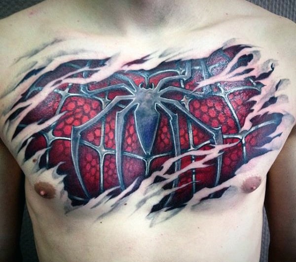 Stunning Spider-Man Tattoo Designs for Chest: Ultimate Guide