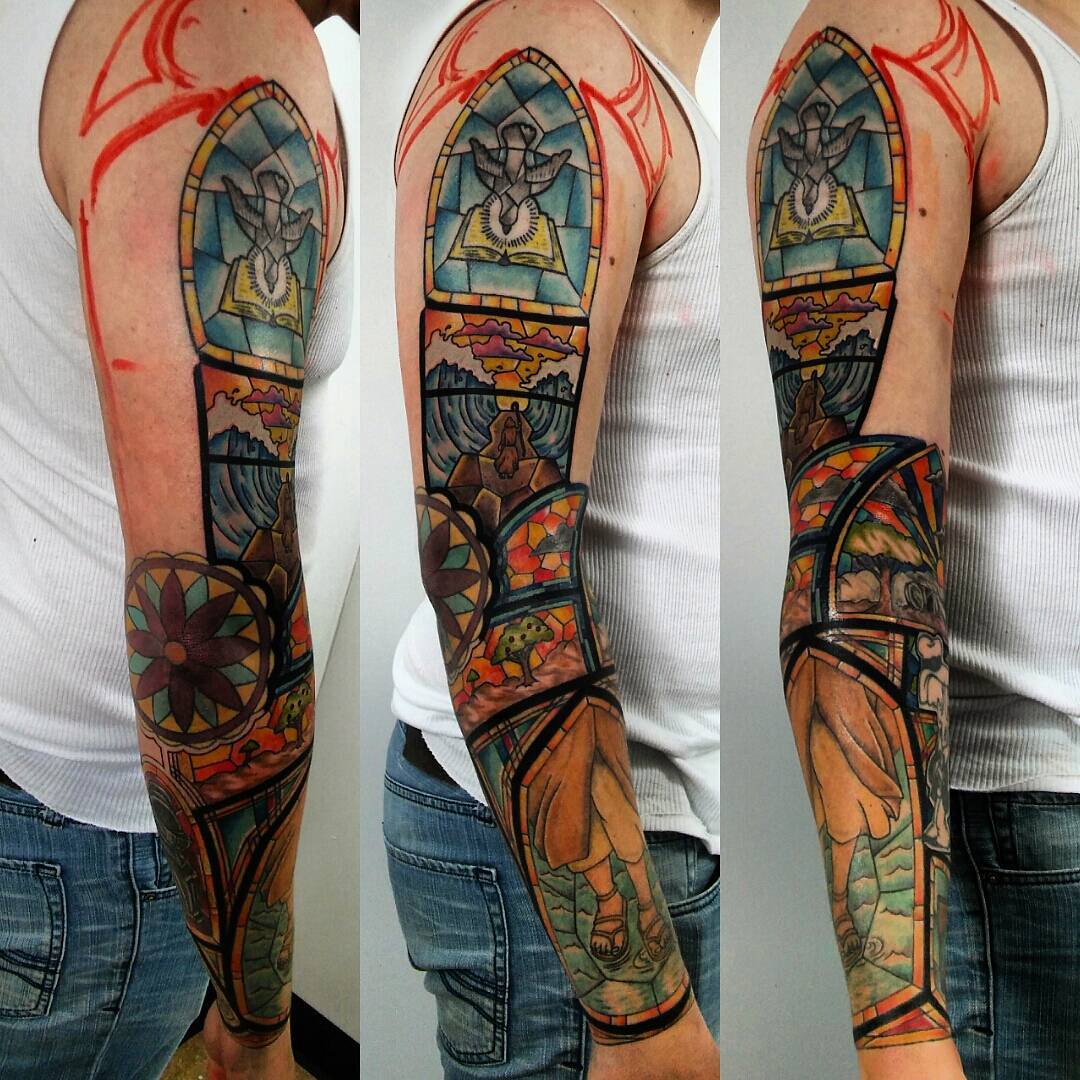 Stained Glass Window Tattoo: Artistic Ink Inspiration