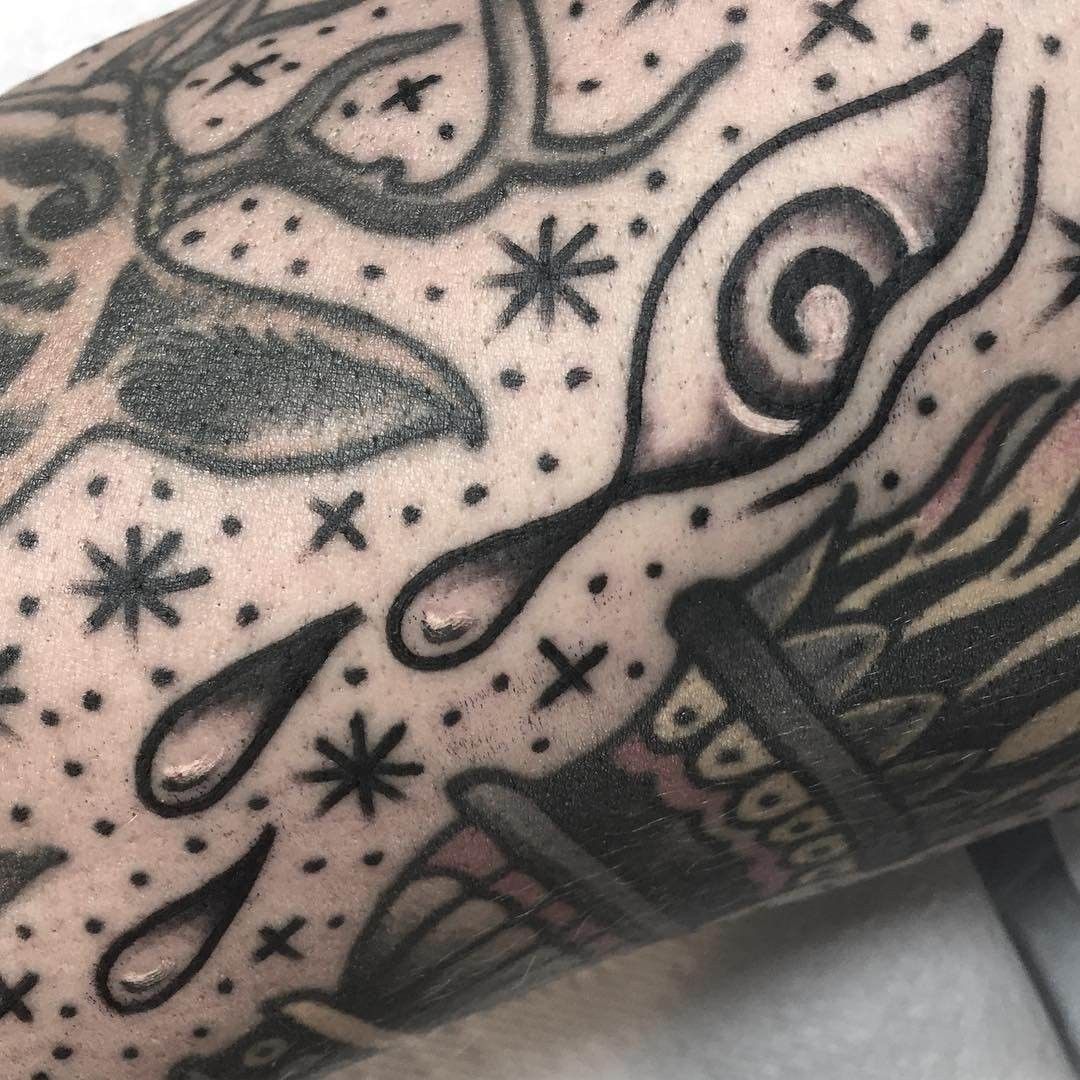 Stars And Dots Tattoo Filler: Creative Inspiration