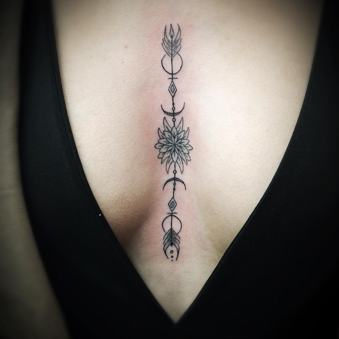 15 Stunning Sternum Tattoo Ideas for Women