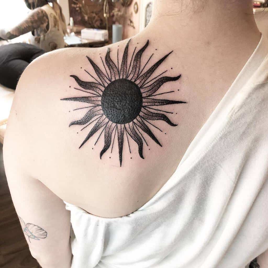 Sun Ray Tattoo Designs: Captivating Gallery of Ink Art