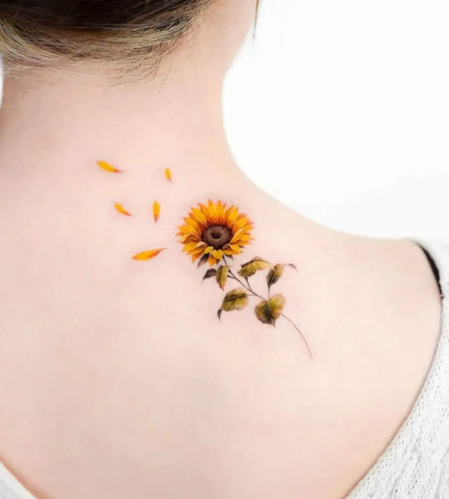 Sunflower Tattoo Small Shoulder Best Flower Site