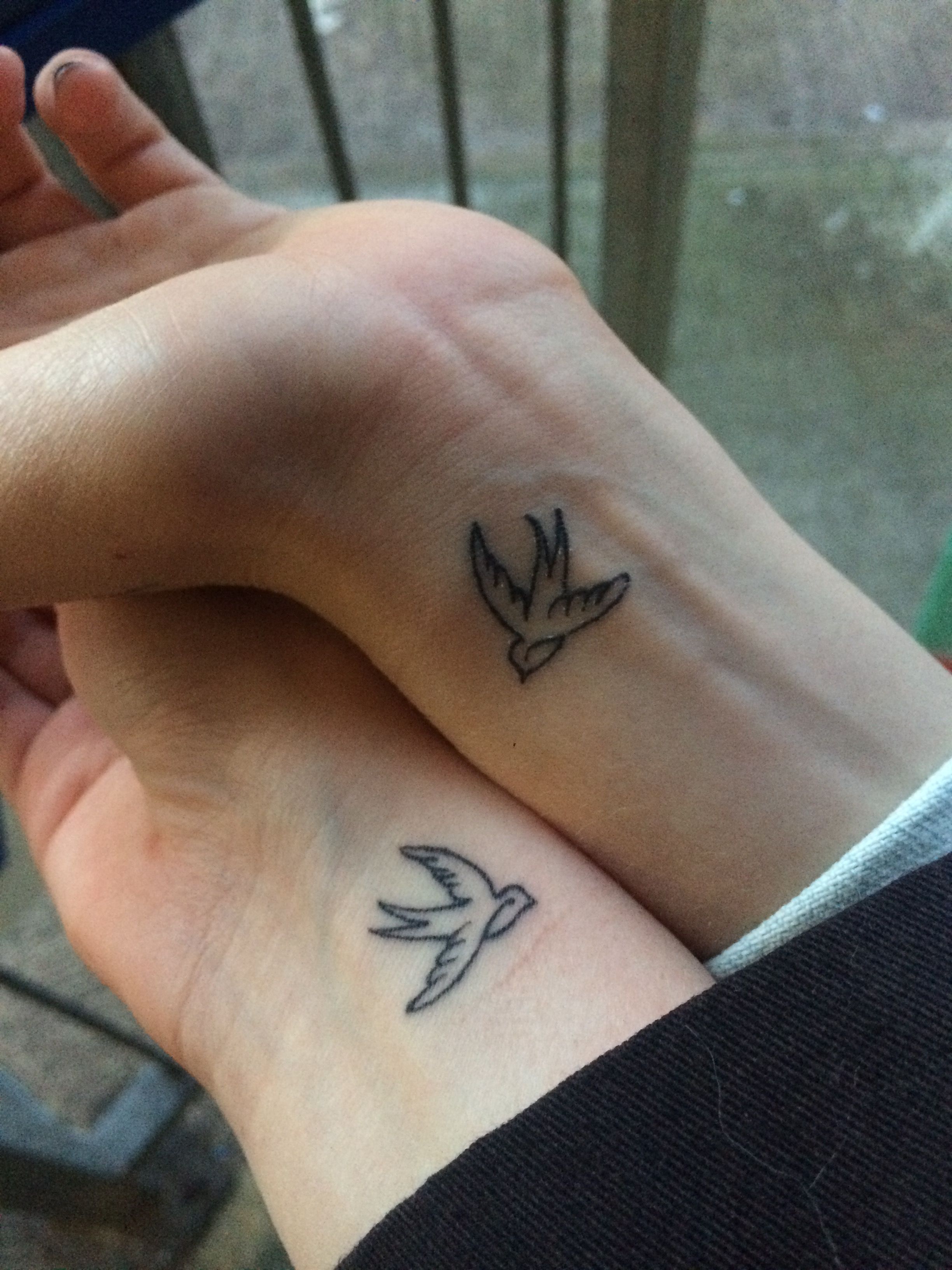 Swallow Tattoo Matching Best Friend Tattoo From Travels Matching