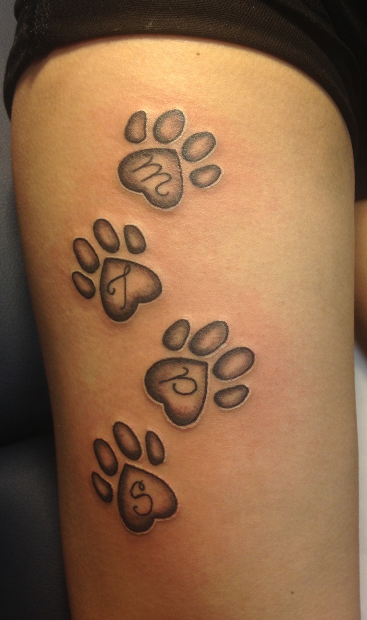 10 Adorable Paw Print Tattoo Designs You'll Love