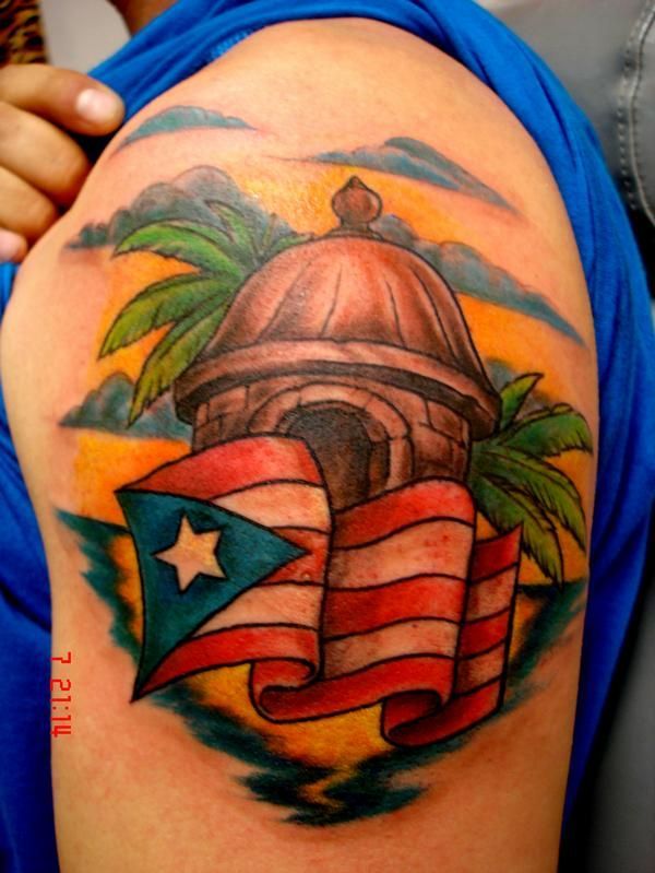 Tattoo Ideas Featuring the Puerto Rico Flag