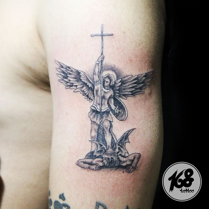 Tattoo Saint Michael Google Zoeken St Michael Tattoo Sleeve