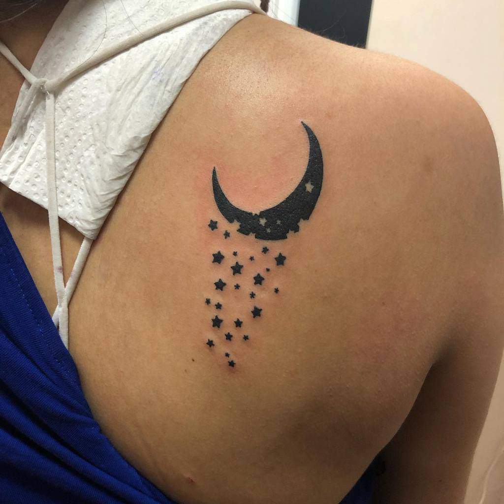 Tattoos Designs Stars And Moon