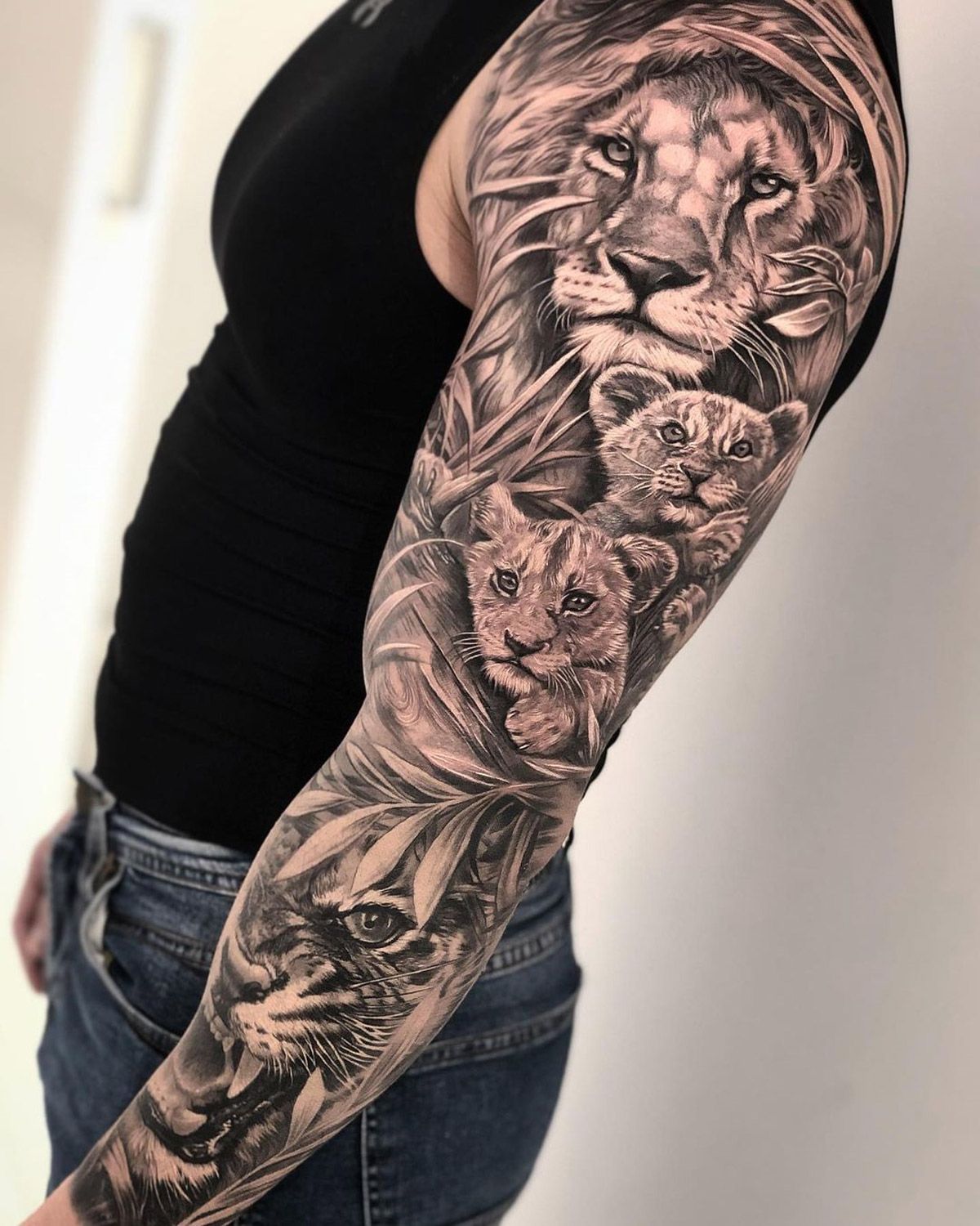 Tattoos Mythological Leg Sleeve Tattoo Lion Tattoo Sleeves Leg Sleeve Tattoo Knee Tattoo Leg