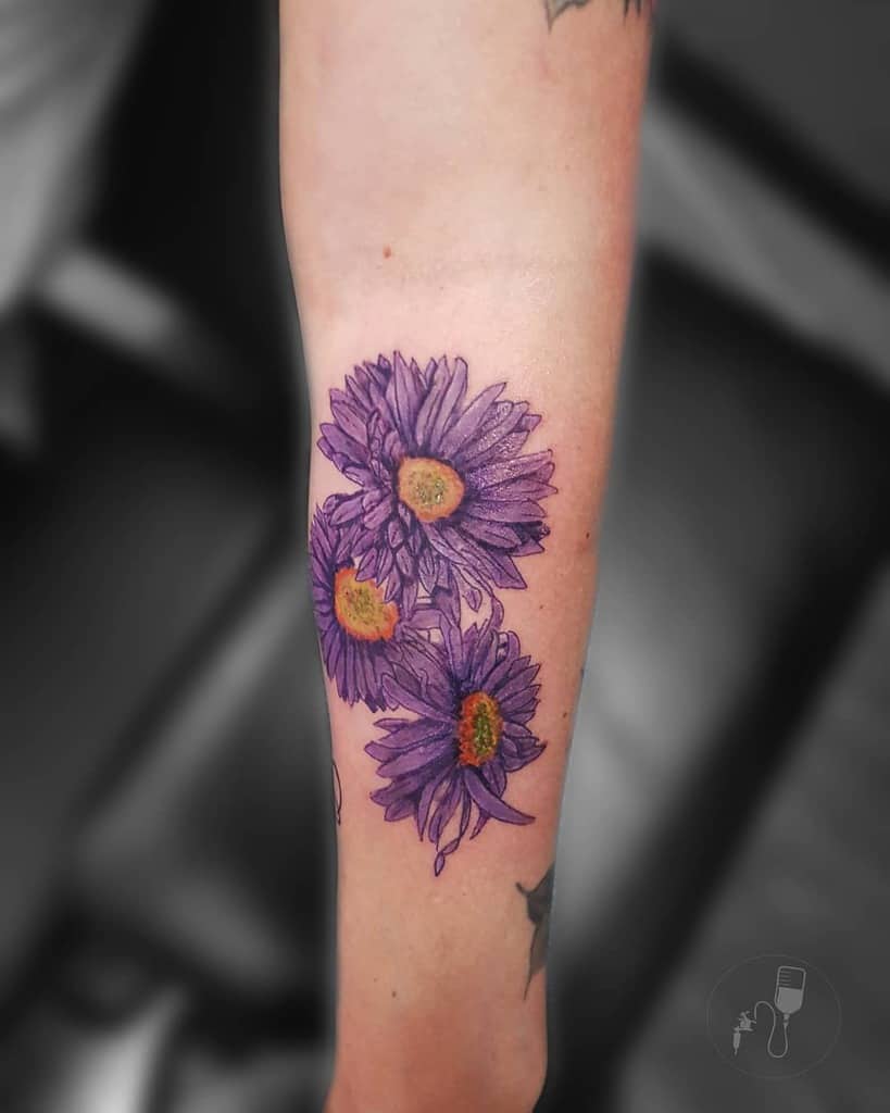 5 Stunning Aster Flower Tattoo Ideas to Inspire You