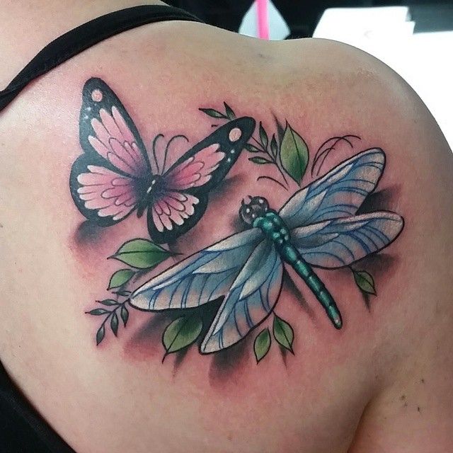 7 Stunning Dragonfly and Butterfly Tattoo Ideas