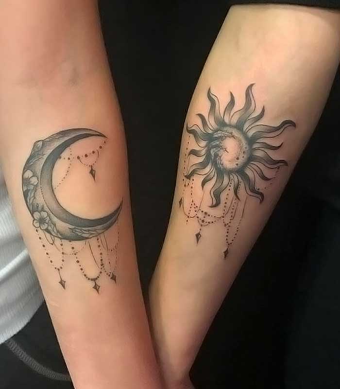 Tatuajes De Sol Y Luna 80 Dise Os Y Estilos Diferentes