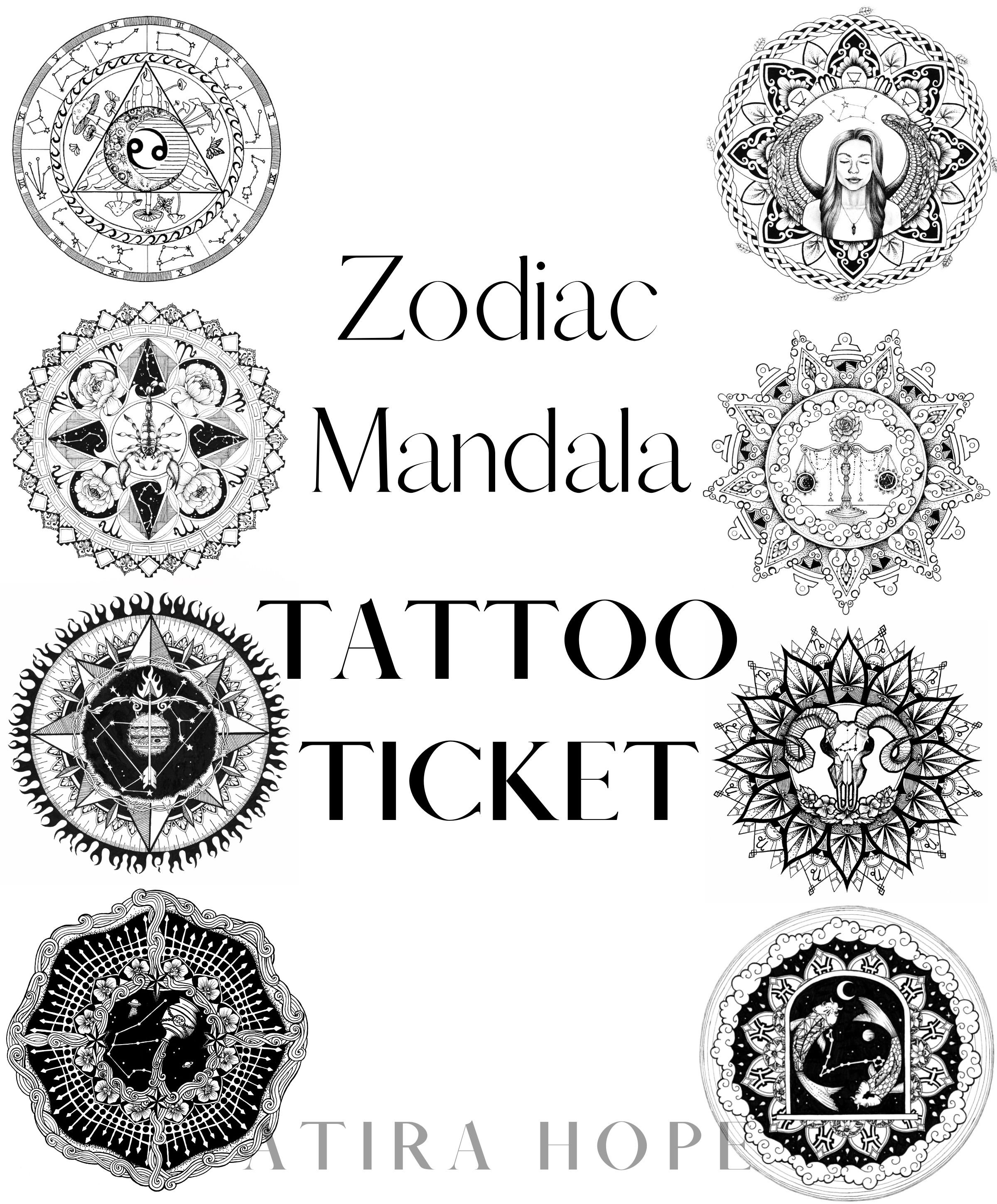 Taurus And Libra Sign Tattoos