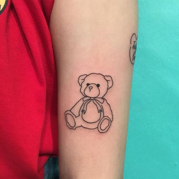 Teddy Bear Tattoo In 2021 Teddy Bear Tattoos Bear Tattoos Forever