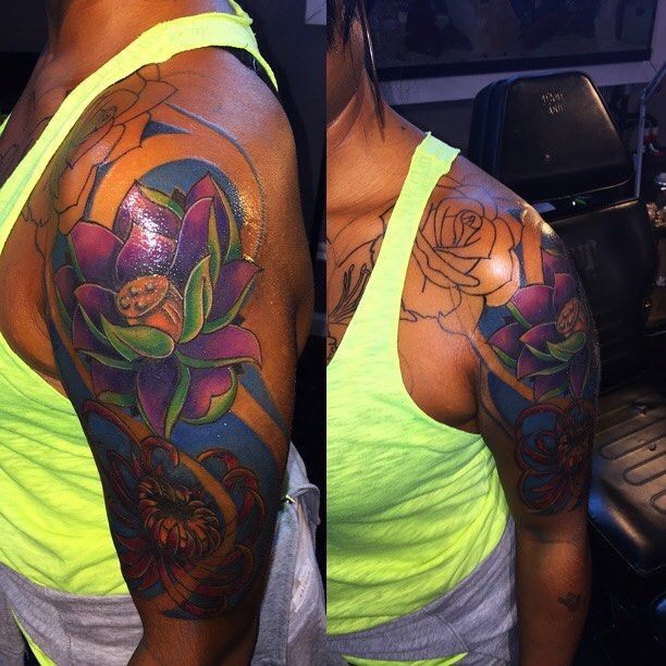 The Best Color Tattoos On Black Skin Pictures Ideas Fashion Info