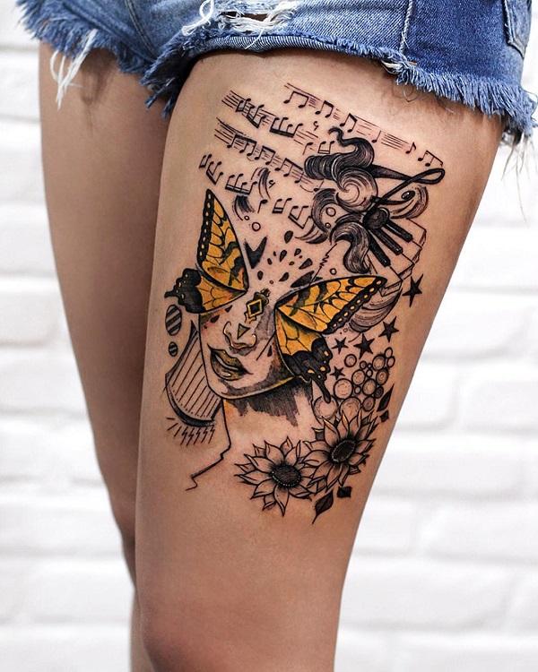 Thigh Tattoos Designs And Ideas Page 116 Text Tattoo Tattoos