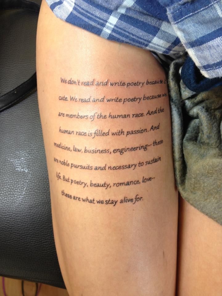 This Is Tempting One Of My Favorite Quotes Thigh Tattoo Tattoos