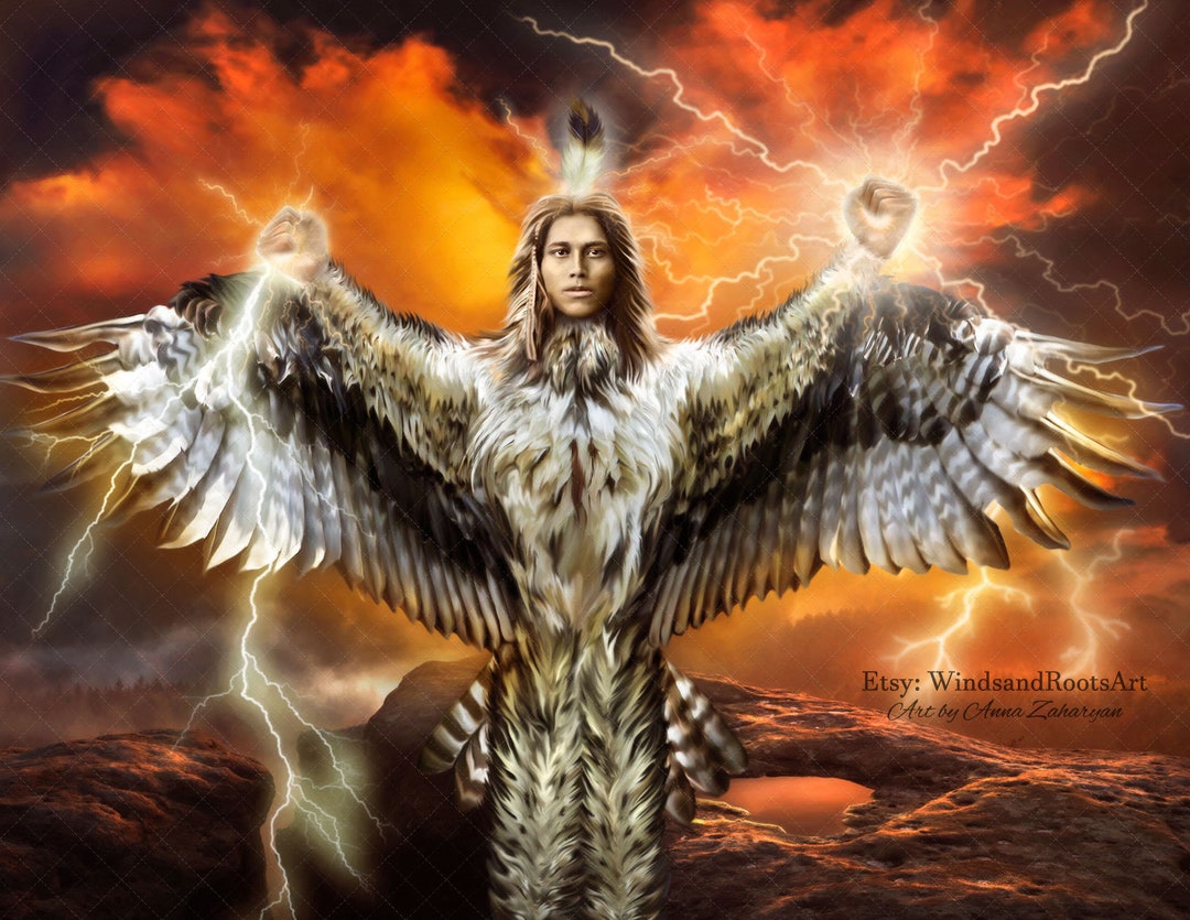 Thunderbird With Images Native American Mythology Mythical