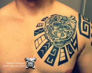 Tonathiuh Aztec God Tattoo Aztec Tattoos Warvox Aztec Mayan Inca