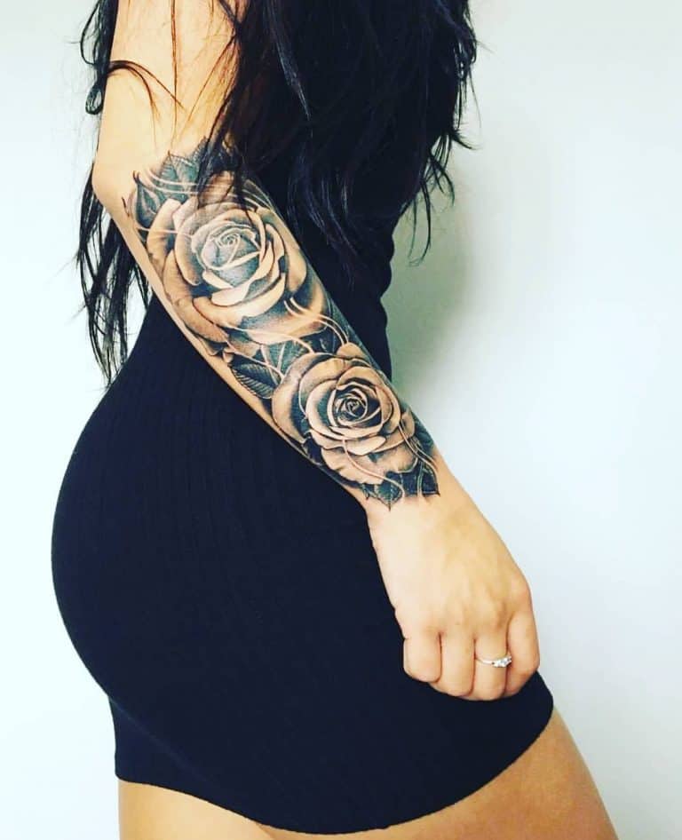 Top 10 Rose Sleeve Tattoos Ideas And Inspiration