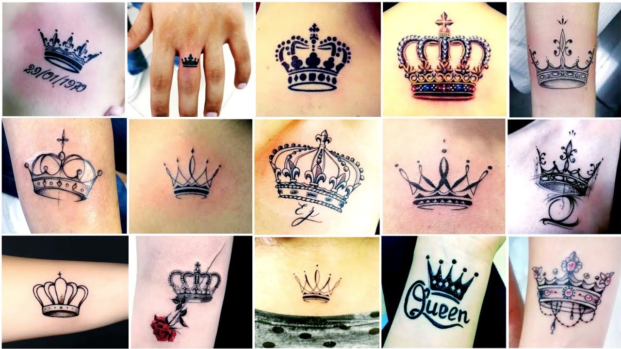 Top 120 Simple King And Queen Crown Tattoos Moira2020 Com