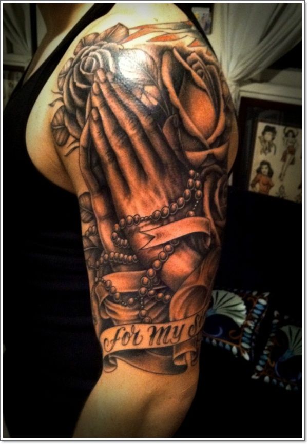 Top 25 Praying Hands Tattoos For The Faithful