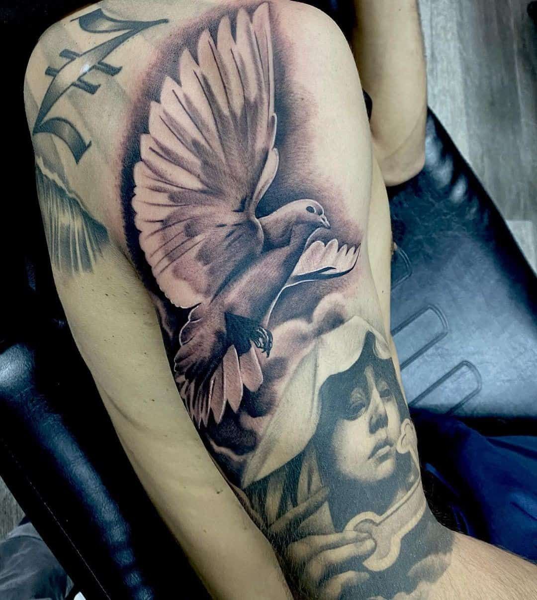 Top 33 Gorgeous Dove Tattoo Design Ideas 2021 Updated Dove Tattoo