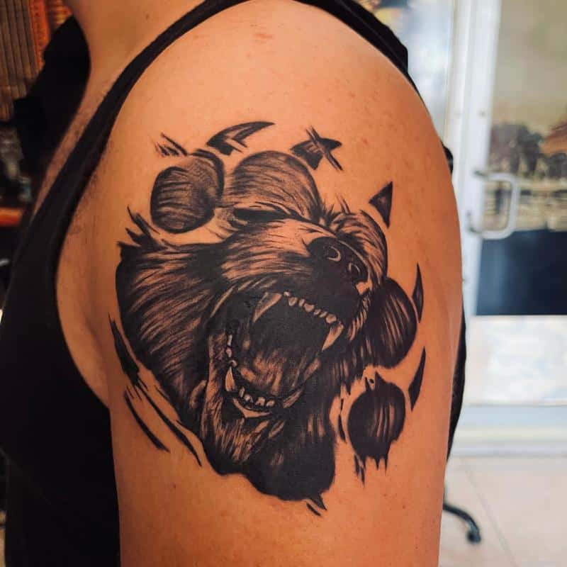 Top 75 Bear Paw Tattoo Super Hot In Coedo Com Vn