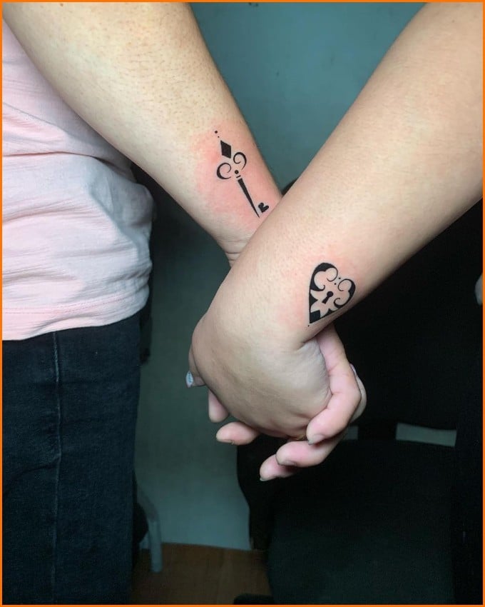 Top 81 Lock And Key Couple Tattoos Best In Coedo Com Vn