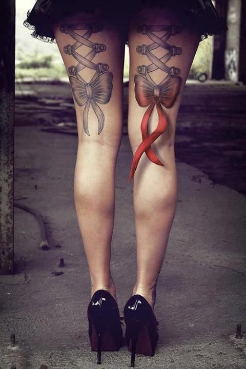 Top More Than 71 Tattoo Bows On Back Of Legs Best In Eteachers