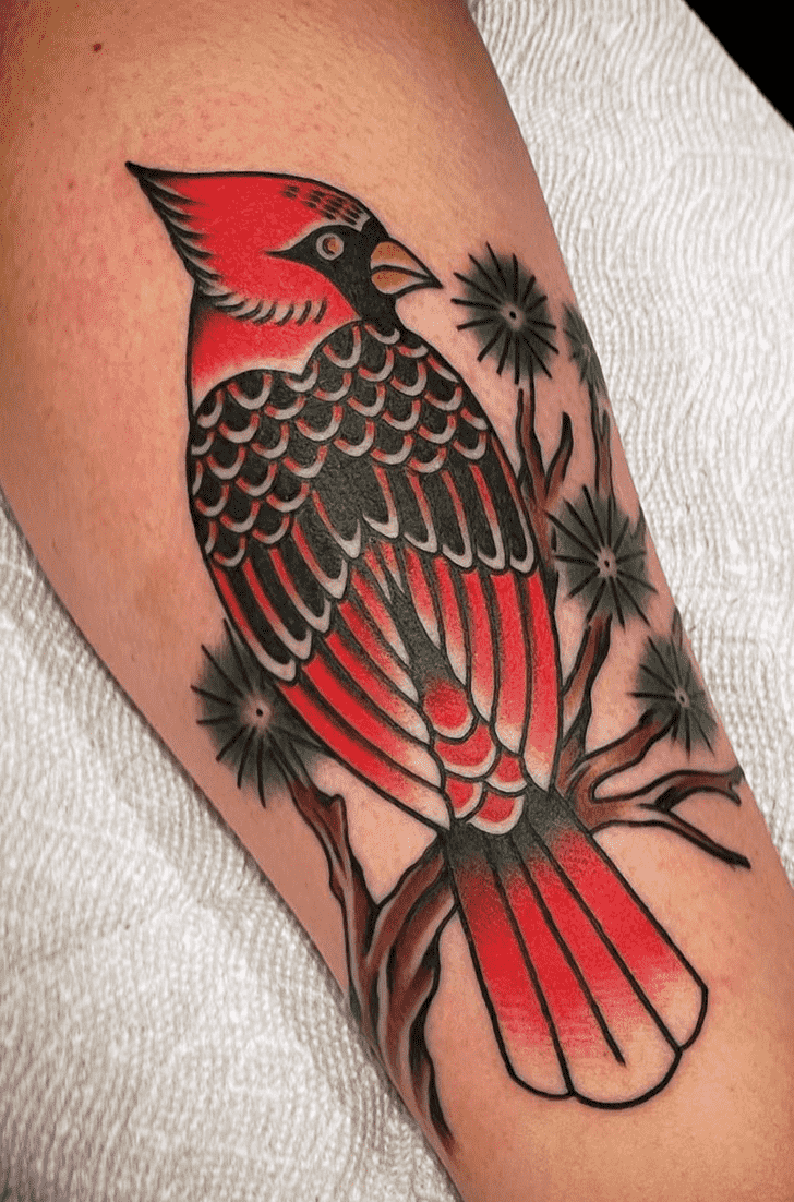 Traditional Cardinal Tattoo Done By Myself Estcoast Done At Tattoo