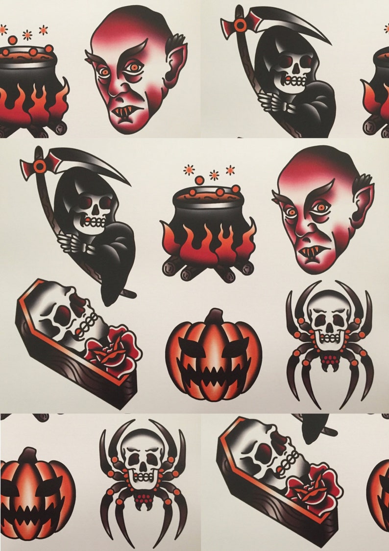 5 Must-Have Traditional Halloween Tattoo Designs