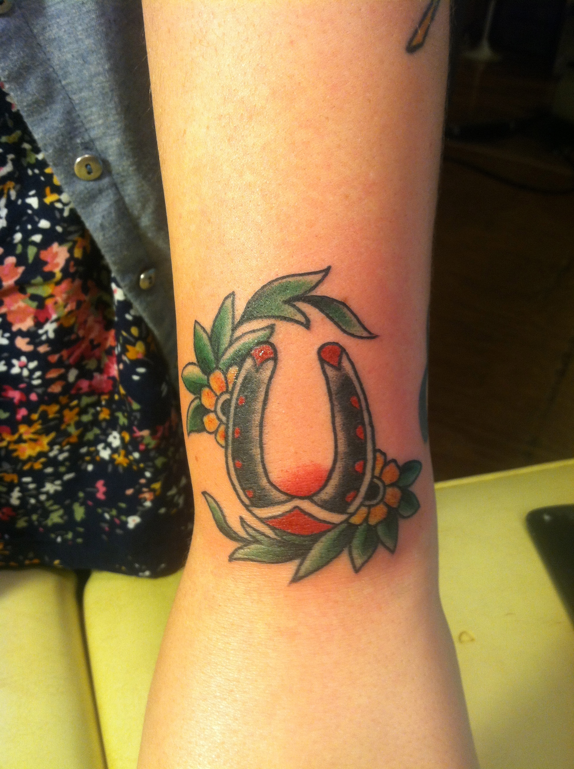 Traditional Horseshoe Tattoo