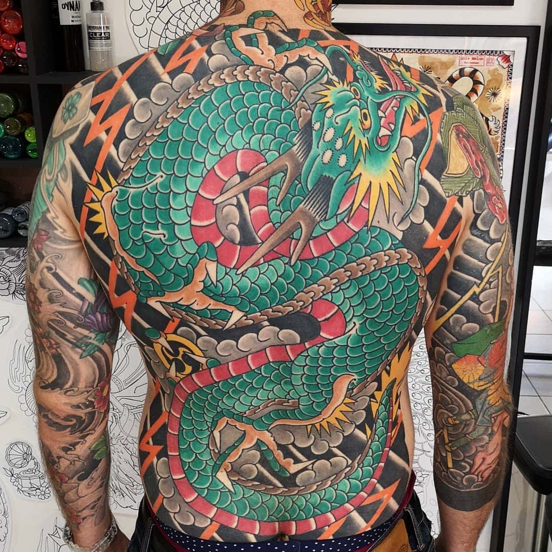 Traditional Japanese Dragon Tattoo Drawing Viraltattoo