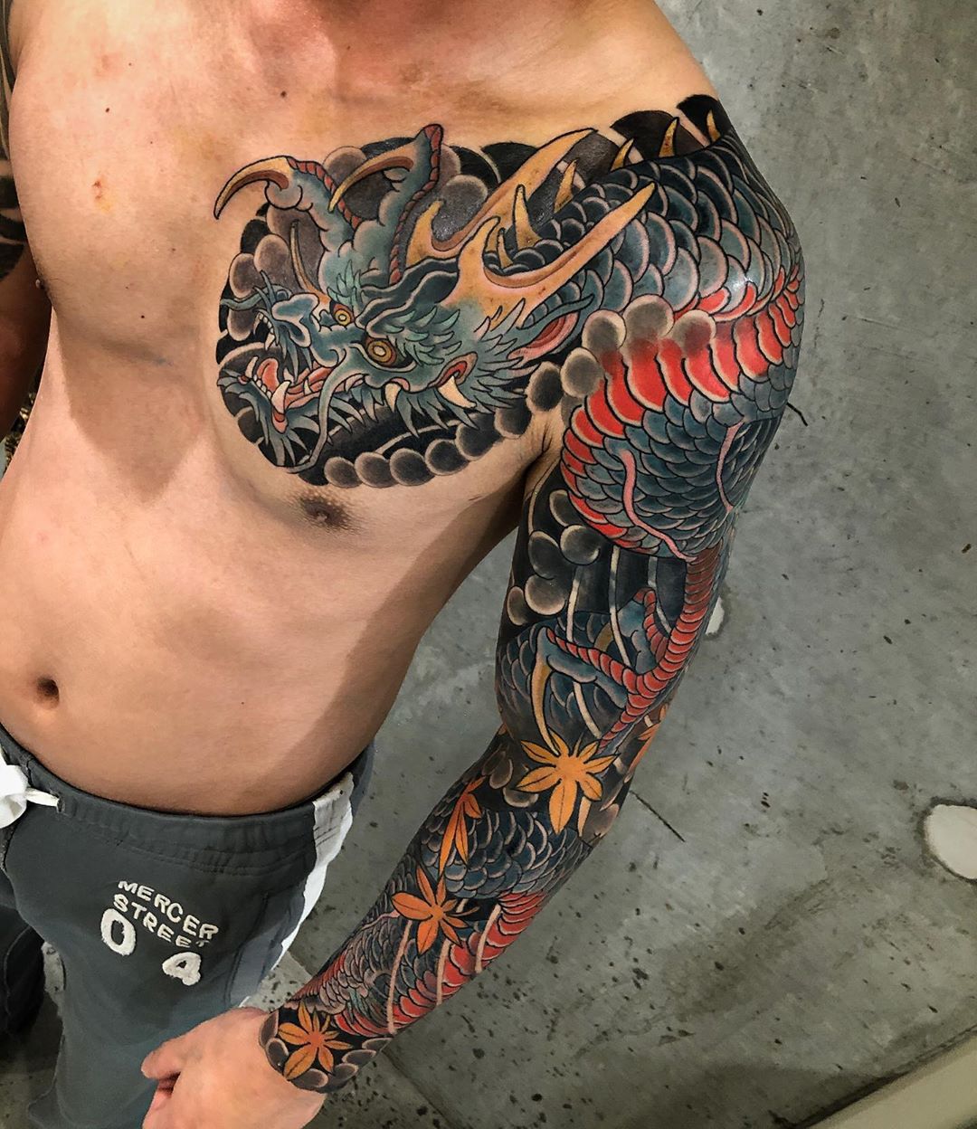 Traditional Japanese Dragons Tattoos