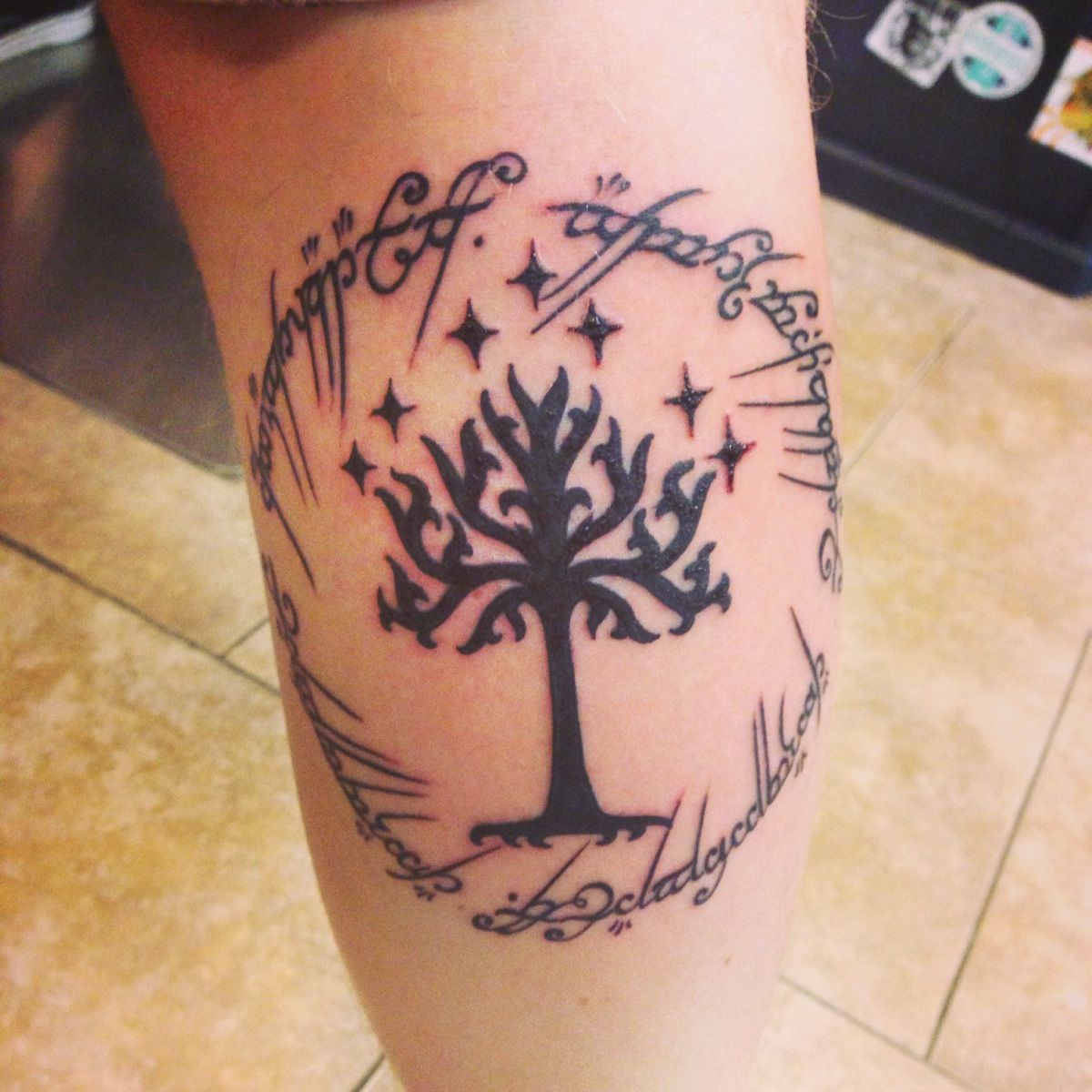 Tree Of Gondor Done By Rob Sinkin Ink Hamilton Ont Tolkien Tattoo