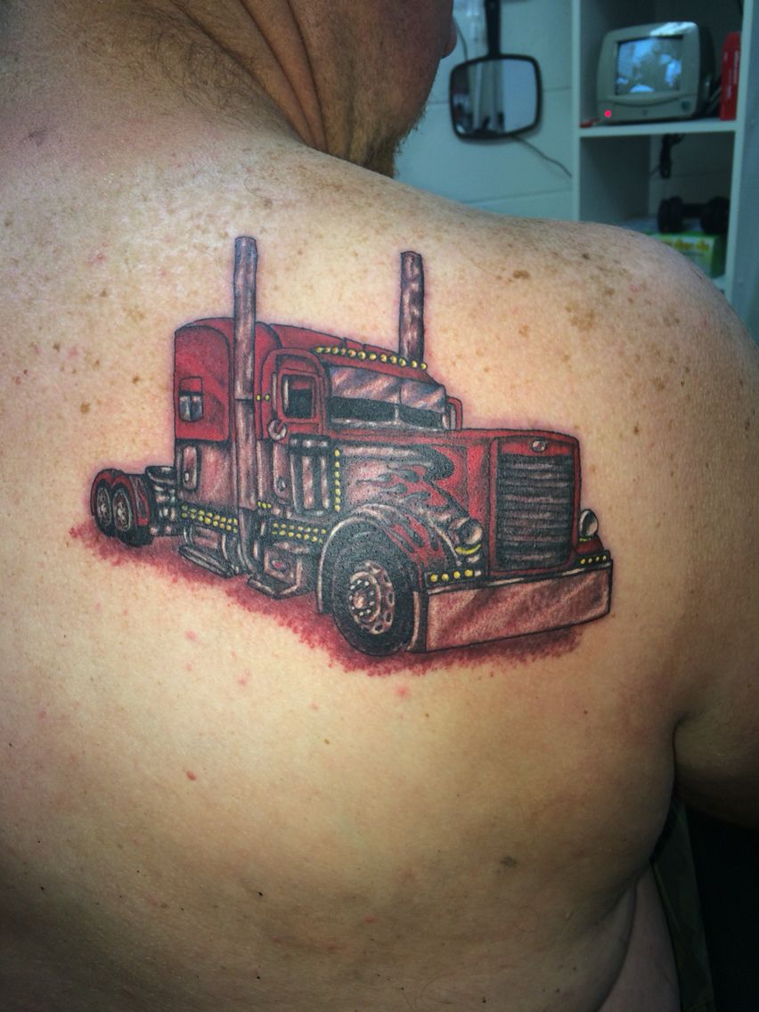 Truck Drivers Delight Tattoo Done By Ricky Garza In Victoria Tx Got