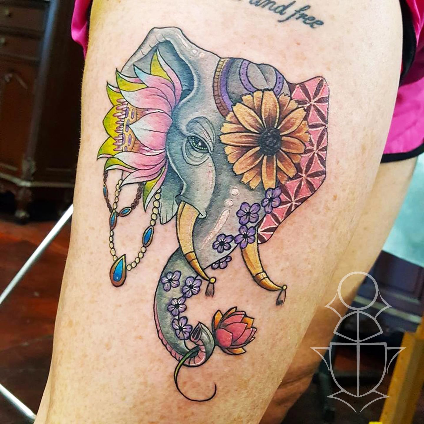 Trunk Up Elephant Tattoos Animal Tattoos Elephant Tattoos Tattoos