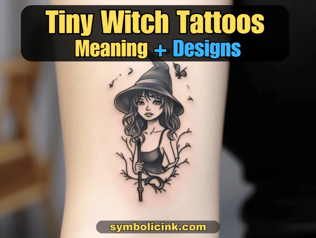 Unleash Your Inner Magic Adorable Tiny Witch Tattoos You Can T Resist