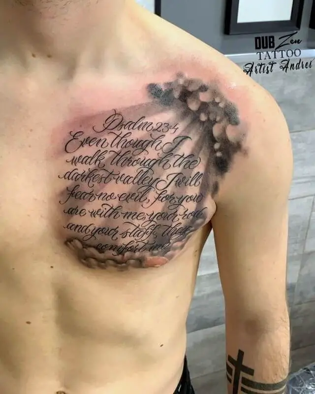 Update 66 Chest Tattoos Scripture Super Hot In Coedo Com Vn